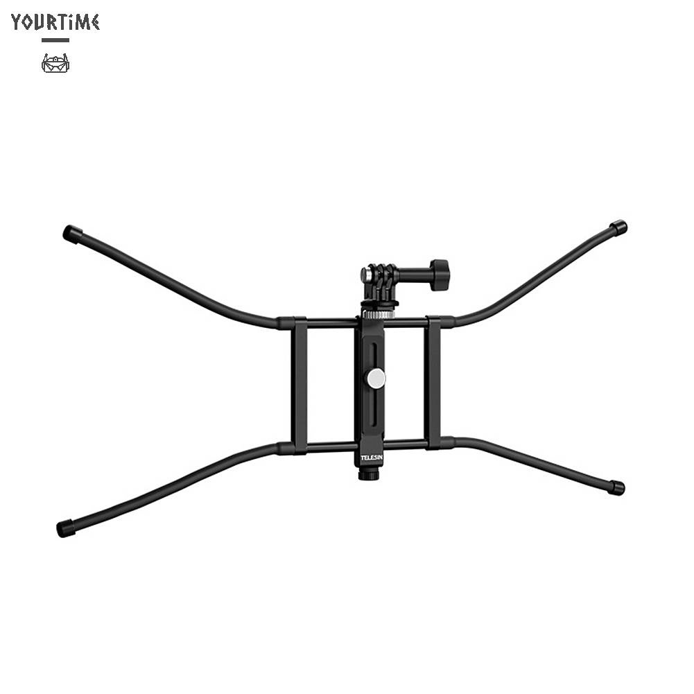 Giá Đỡ Lưới Kim Loại Có Thể Gập Lại Kèm Khóa Cho GoPro DJI Action Điện Thoại