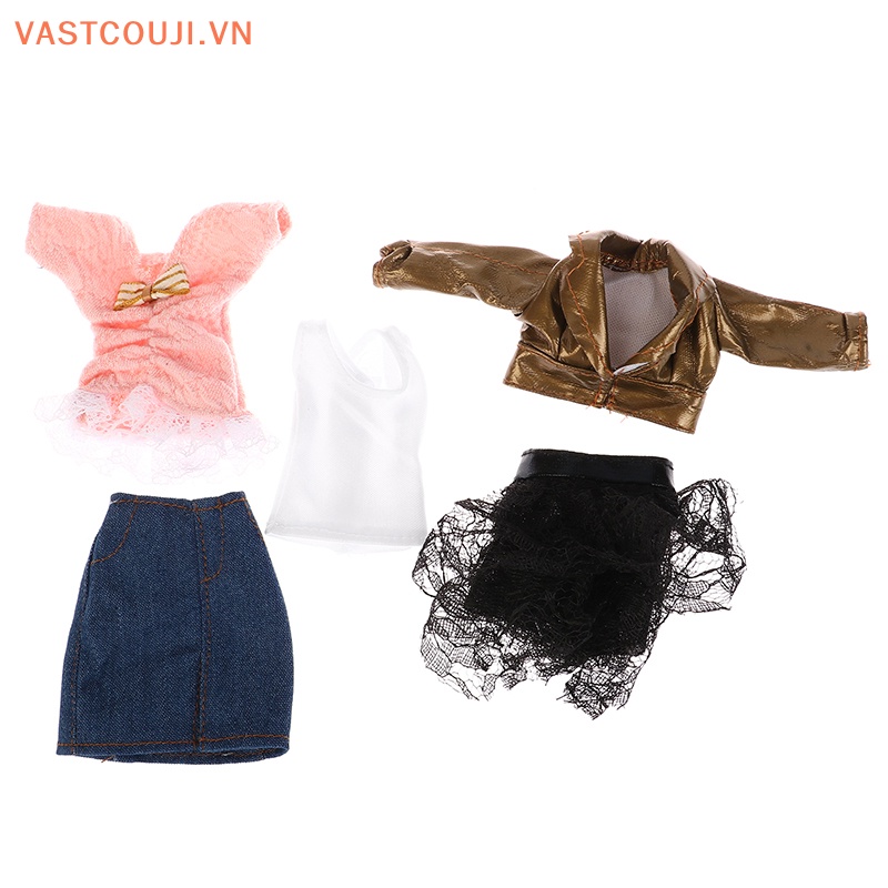 Đầm Ngắn Hai Mảnh Thời Trang Cho Búp Bê VASTJI 30cm