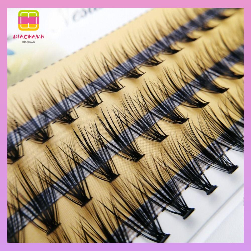 DIACHAVN 1 Hộp 60 Bó Lông Mi Giả Siêu Mềm Và Dày Tự Nhiên