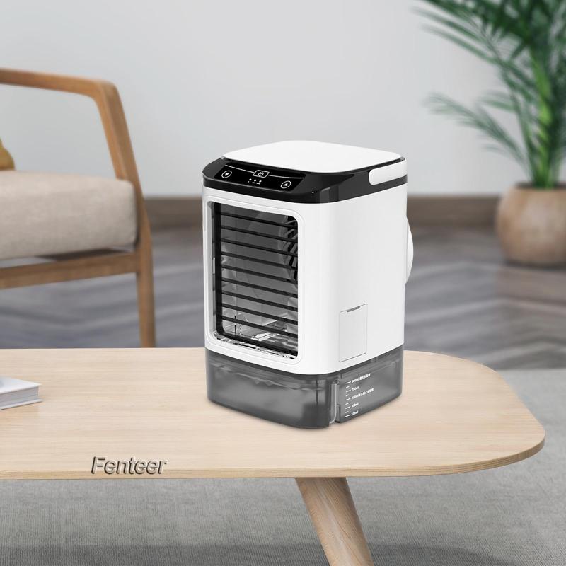 Quạt Làm Mát Mini 2 Chế Độ Phun Sương Không Có Hộp Đá