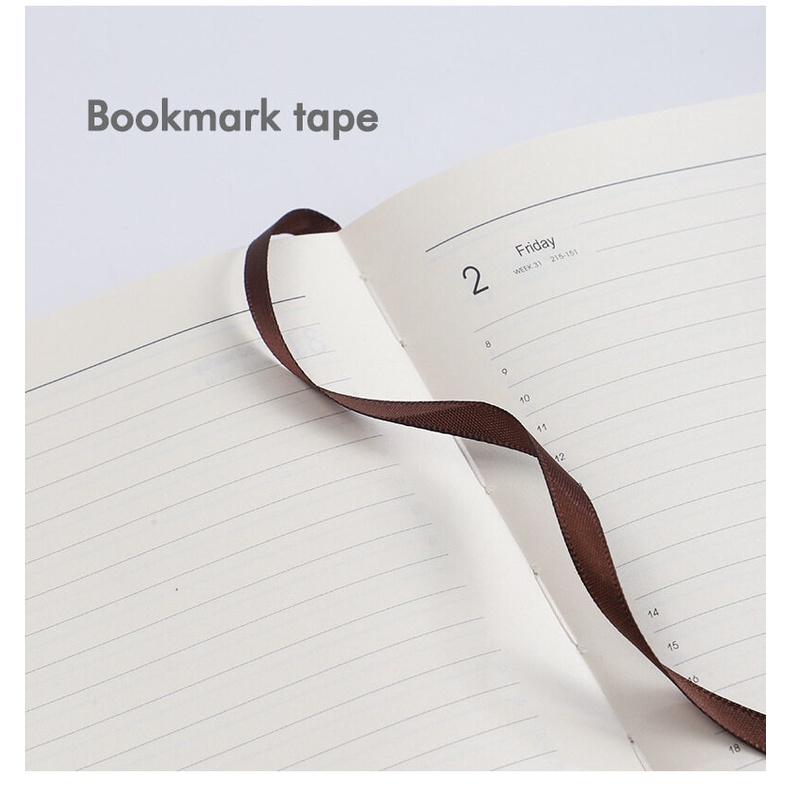 Chương trình nghị sự 2024 A5 English Planner Calendar Daily Planner Notebook 365 ngày Quản lý thời gian Niên giám Văn phòng phẩm