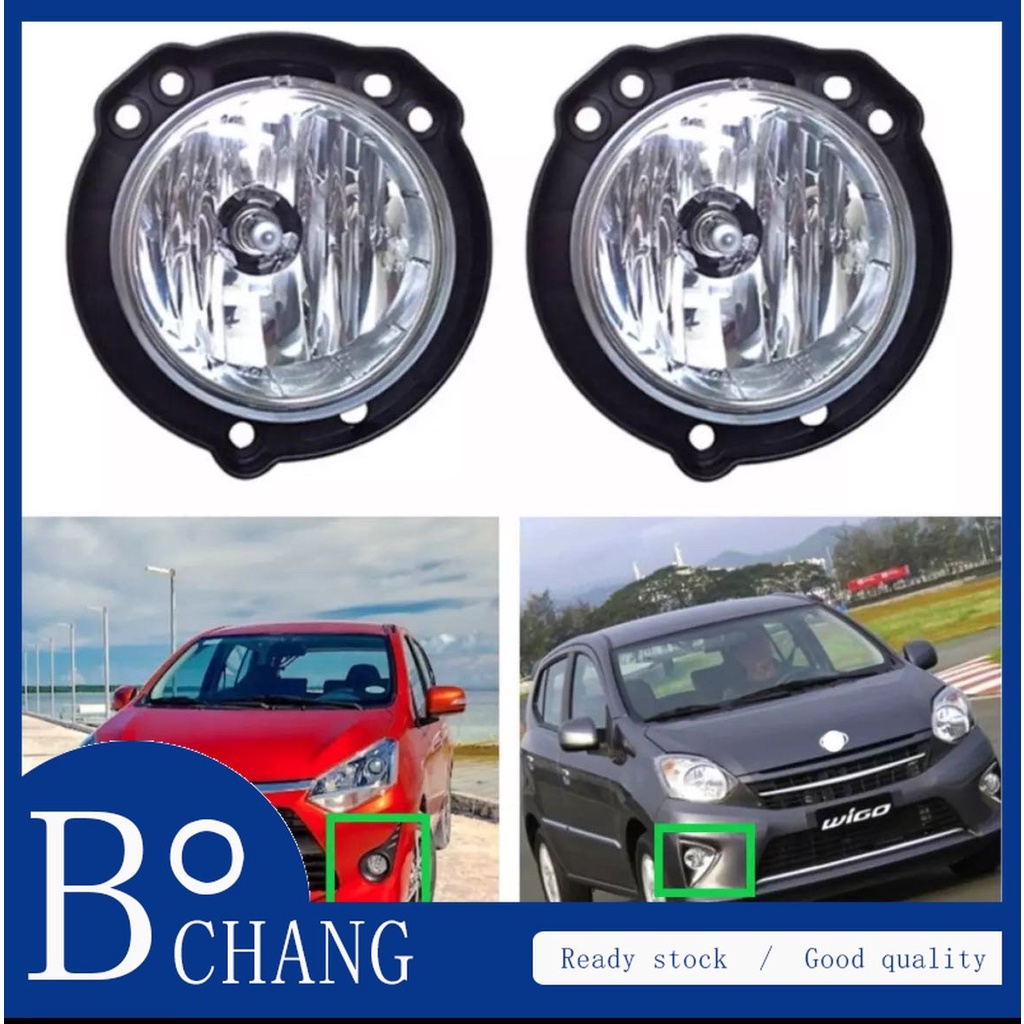 Bochang Một Cặp Đèn Sương Mù Trái Phải Cho TOYOTA wigo 2012 2013 2014 2015 2016 2017 2018 2019 2020 2021