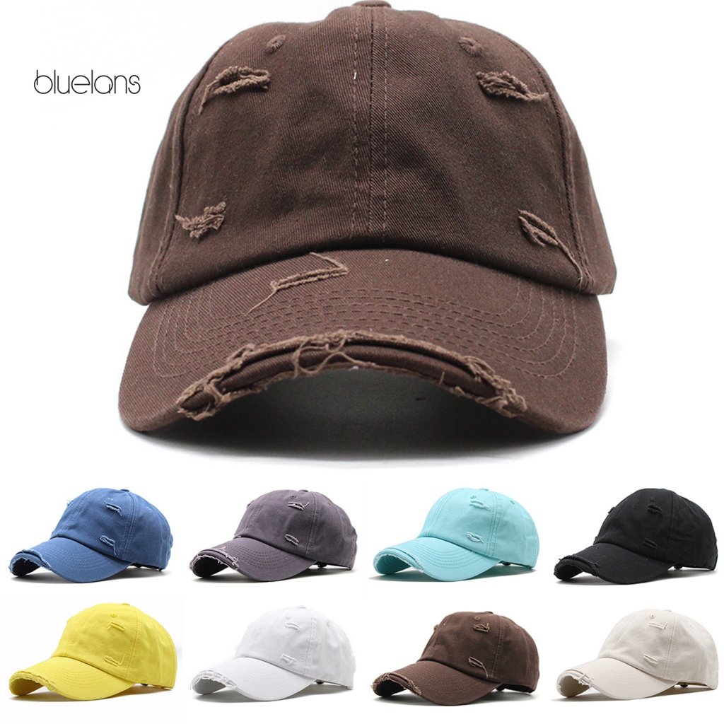 Mũ Lưỡi Trai Chống Nắng Bluelans Có Thể Điều Chỉnh Vành Hở Lỗ Thời Trang Unisex