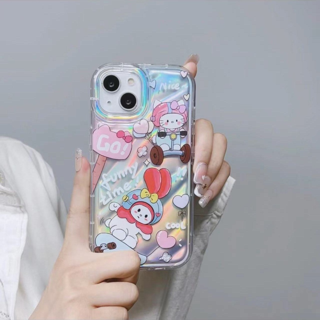 Ốp Điện Thoại Dẻo Họa Tiết Hoạt Hình Mèo Melody Dễ Thương Chống Sốc Cho Iphone 138p 14 xr7pro / 12 11xsmax 33QG