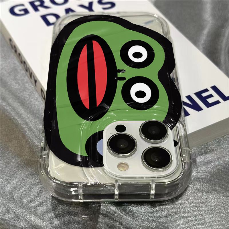 Ốp Điện Thoại Mềm Trong Suốt Họa Tiết Môi Đỏ / Ếch Dễ Thương Cho iPhone14promax87 1312 xr11 plus 8QNX