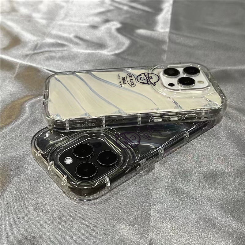 Ốp Điện Thoại Dẻo Trong Suốt Họa Tiết Đầu Nam Độc Đáo Cho iPhone14promax 1312 / 11 7 / 8plus xr /ins BY0D