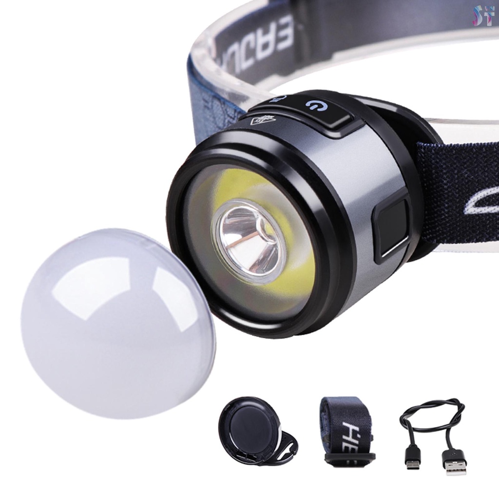 Đèn LED Đội Đầu Siêu Sáng Có Thể Sạc Lại Kèm Kẹp Và Nam Châm Tiện Dụng Cho Hoạt Động Ngoài Trời