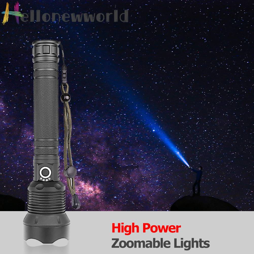 Đèn Pin XHP70 LED 3 Chế Độ 2000LM Chống Thấm Nước IPX4 Sạc USB Tiện Dụng