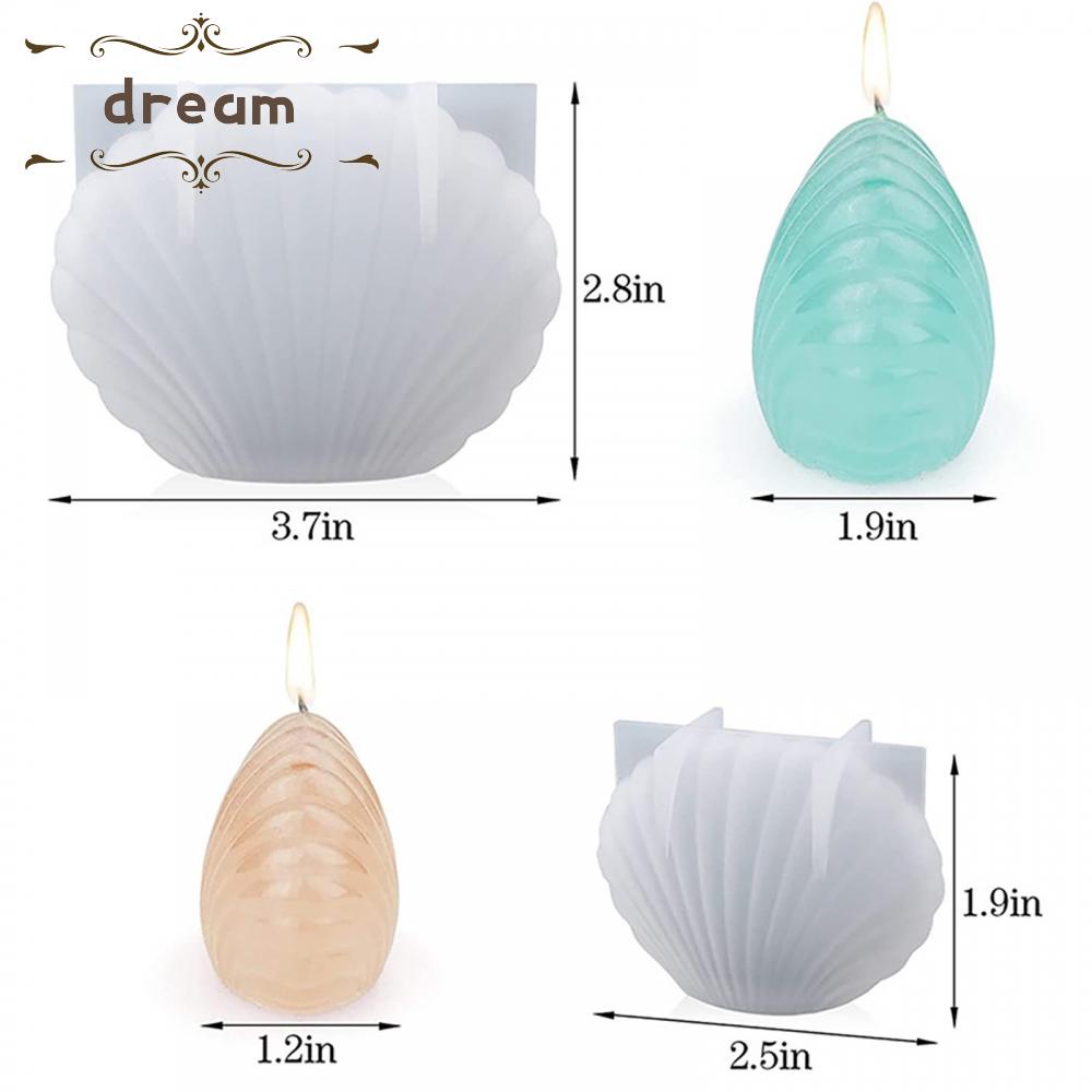 【DREAMLIFE】Shell Candle Mold Supplies 3D Craft Diy Handmade Home Decoration Resin