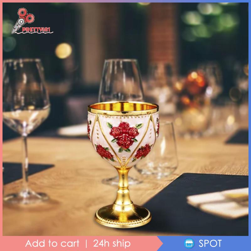 Cốc Uống Nước Mini 30ml Bằng Hợp Kim Phong Cách Châu Âu Cổ Điển