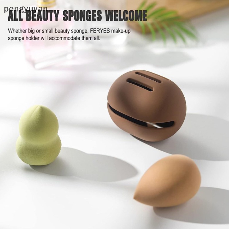 BEAUTY BLENDER Giá Đỡ Mút Trang Điểm Bằng Silicon Thân Thiện Với Môi Trường Nhiều Lỗ Tiện Dụng