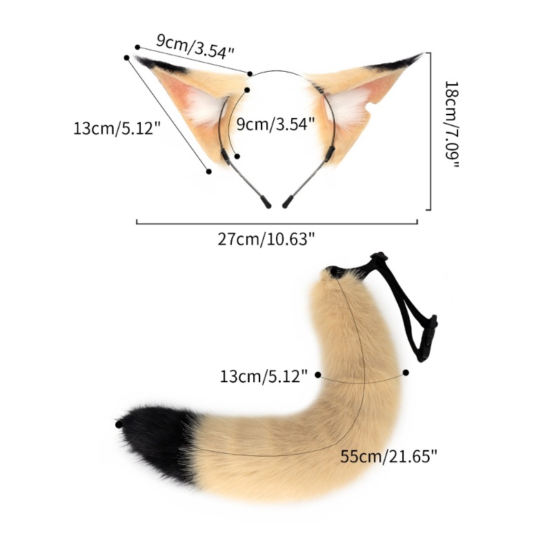 Flgo Băng Đô Cài Tóc Hình Tai Chó Mèo Hoạt Hình Phát Sóng Trực Tiếp Cho Nữ