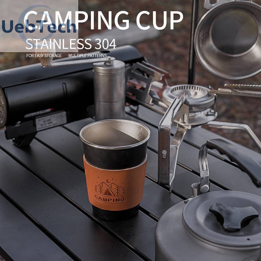 Set 4 Cốc Uống Rượu / Bia / Cà Phê Bằng Thép Không Gỉ Shinetrip Dùng Khi Đi Cắm Trại Ngoài Trời