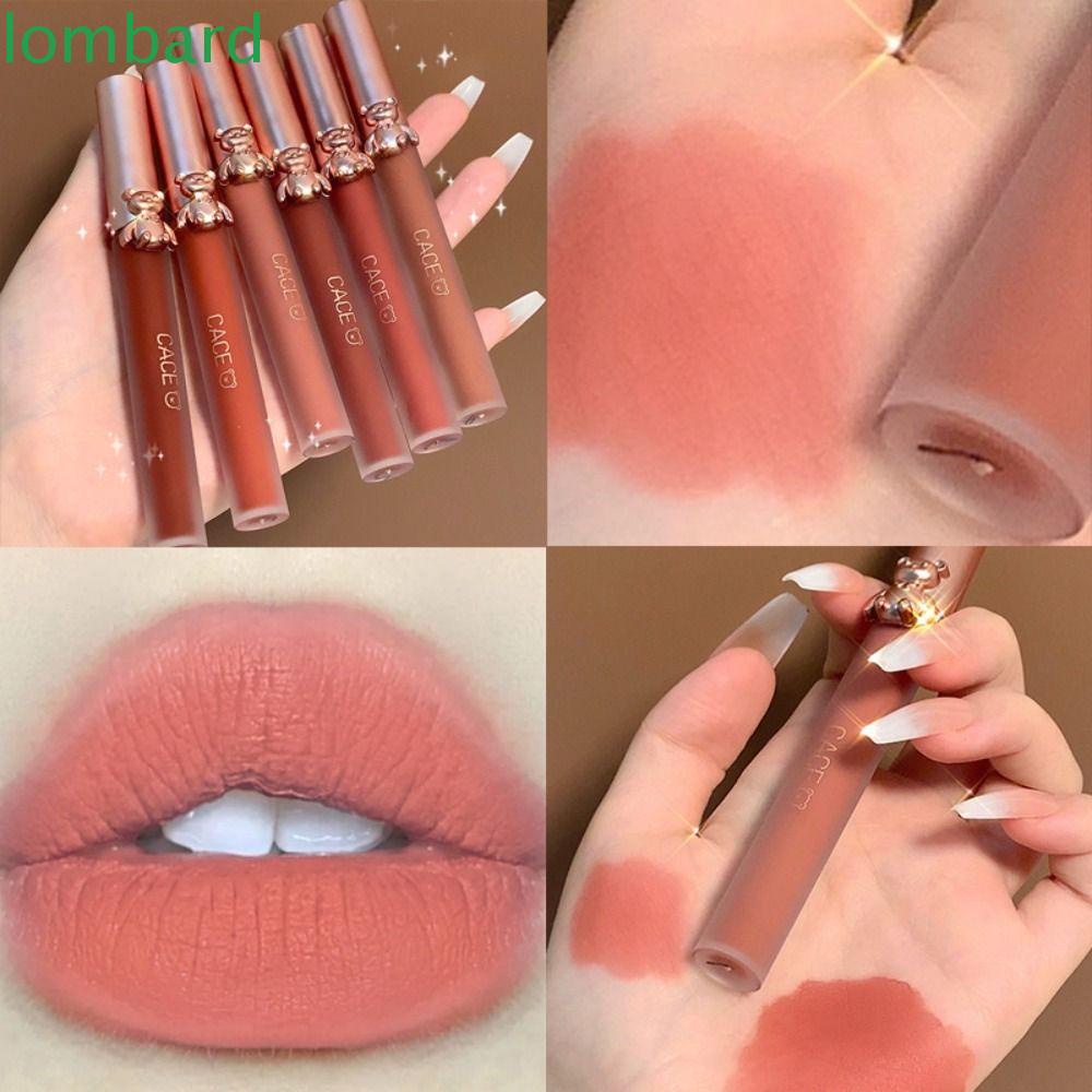 LOMBARD Son Môi Chống Thấm Nước Phong Cách Hàn Quốc Dễ Thương