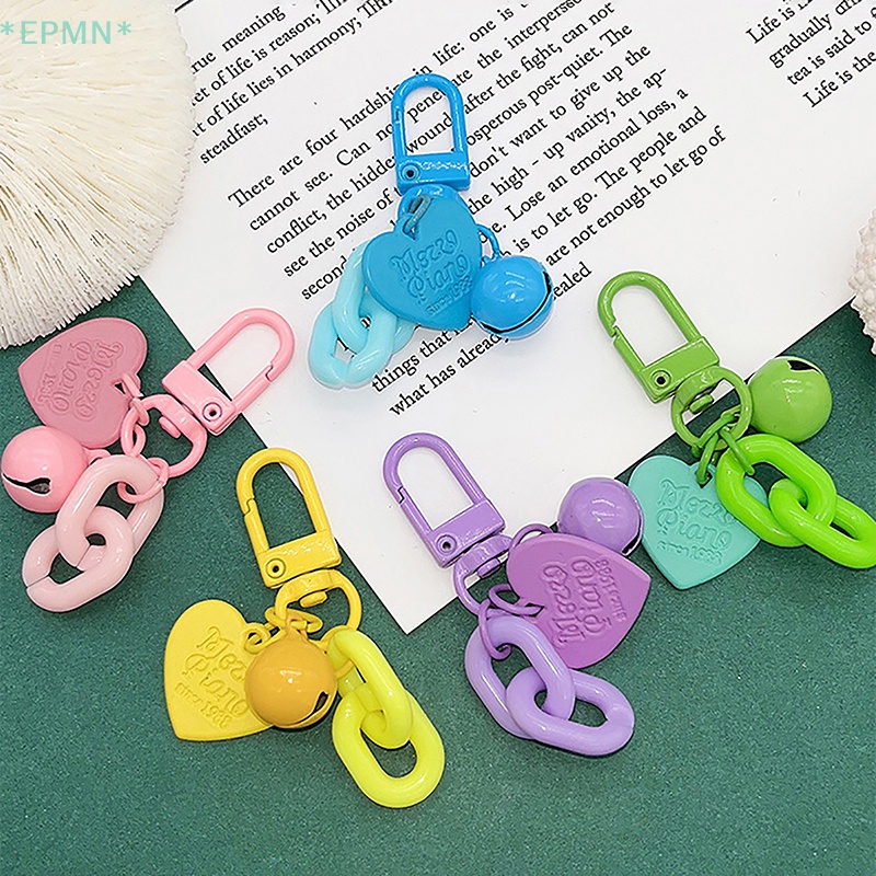 Móc Khóa Hình Trái Tim Phong Cách Hàn Quốc Dễ Thương Dành Cho Nữ Mới