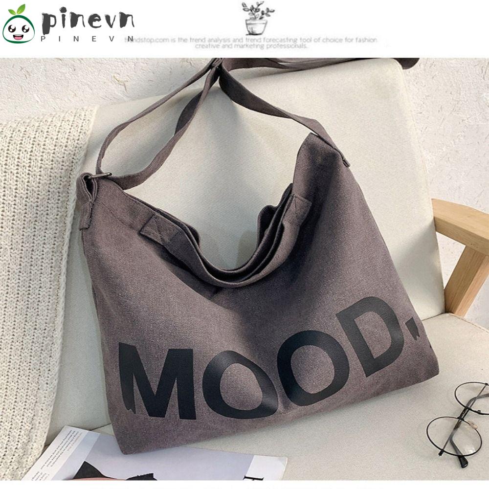 PINEVN Túi Xách Du Lịch Canvas Phong Cách Retro