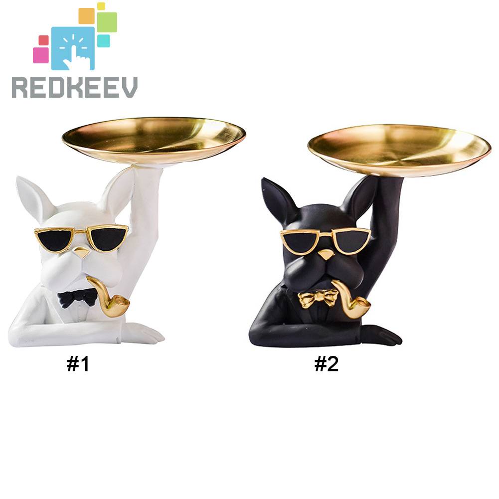 Tượng Chó Bull Bằng Nhựa Resin Trang Trí Lối Vào Chìa Khóa