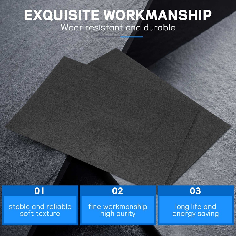 Set 2 Tấm Chắn Nhiệt Bằng Sợi Carbon Kích Thước 3X200X300mm Chuyên Dụng Cho Thợ Hàn