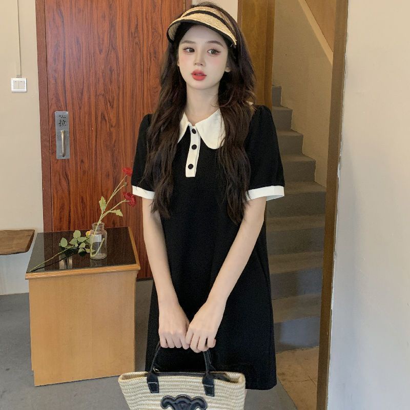 Đầm Thun Cổ Búp Bê Dáng Rộng Thiết Kế Mới Thời Trang Mùa Hè Theo Phong