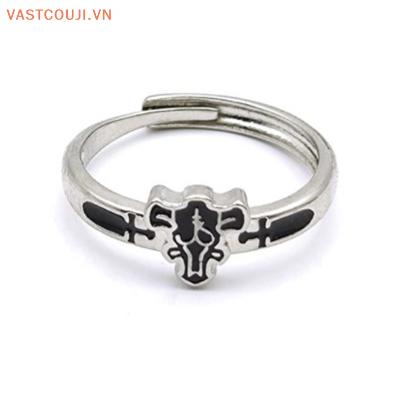 Nhẫn Hợp Kim Họa Tiết Anime Demon Asta Có Thể Điều Chỉnh Dành Cho Nam Và Nữ