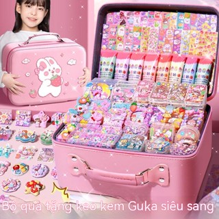 Bộ Thẻ Dán Đồ Chơi Trang Trí Sổ Tay Diy Cho Bé Gái