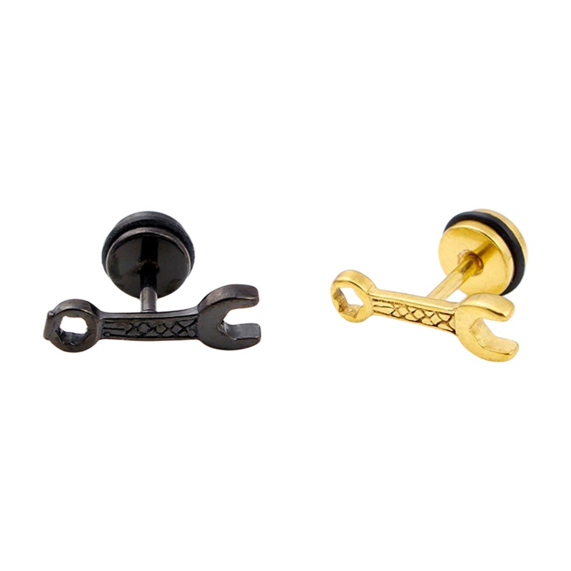 Khuyên Tai Hình Cờ Lê Bằng Thép Không Gỉ Thời Trang Cá Tính