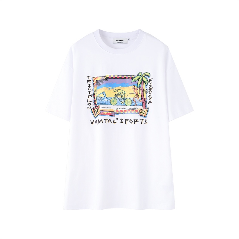 Áo Thun Tay Ngắn VAM-Ac88-2023 Thời Trang Xuân Hè Chất Lượng Cao