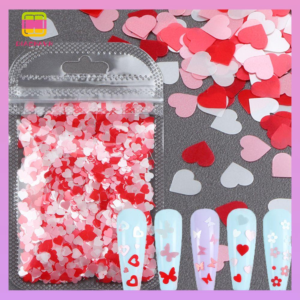 DIACHAVN 1 Túi Phụ Kiện Trang Trí Móng Tay Hình Hoa Và Bướm