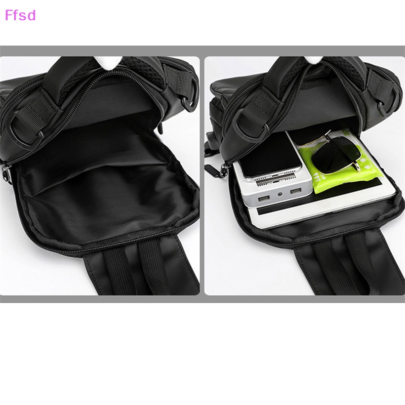 Túi Đeo Chéo nylon Có Cổng Sạc usb Cho Nam