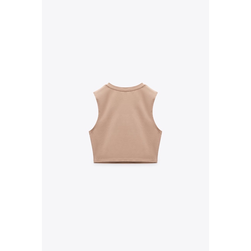 Áo ba lỗ basic croptop Zara chính hãng
