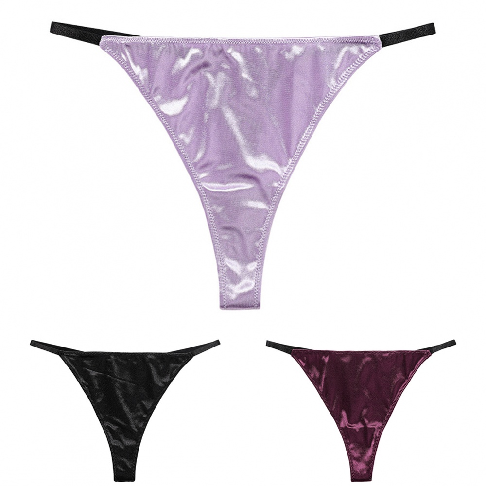 Quần Lót Chữ T Mềm Mại Co Giãn Màu Trơn Gợi Cảm Cho Nữ