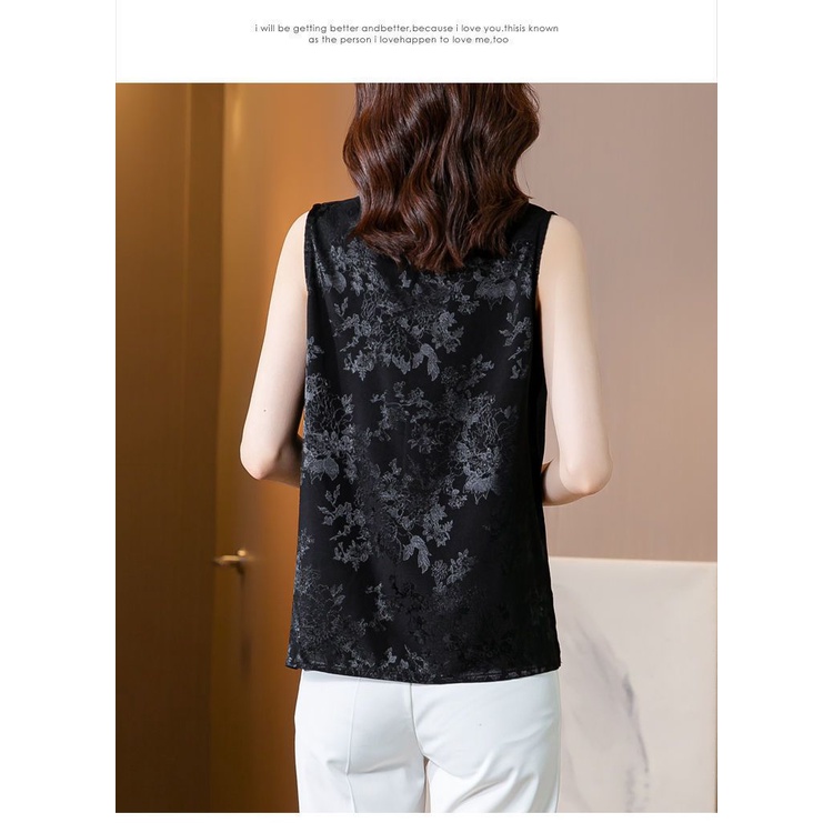 Áo Thun Satin Hai Dây Cổ Chữ V Dáng Rộng Thời Trang Mùa Hè Cho Nữ