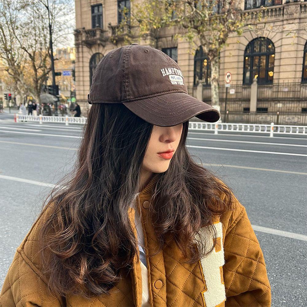 LOMBARD Mũ Lưỡi Trai Chống Nắng Thêu Chữ Có Thể Điều Chỉnh Kích Cỡ Cho Nam Và Nữ