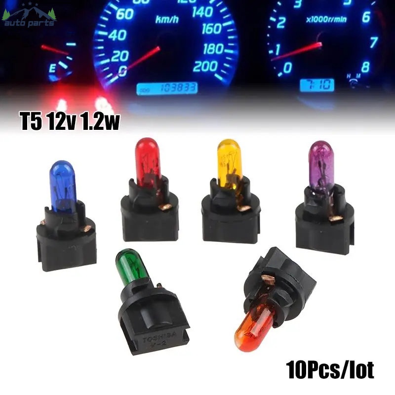 Set 10 Bóng Đèn LED T5 SMD Chuyên Dụng Cho Bảng Điều Khiển Xe Hơi