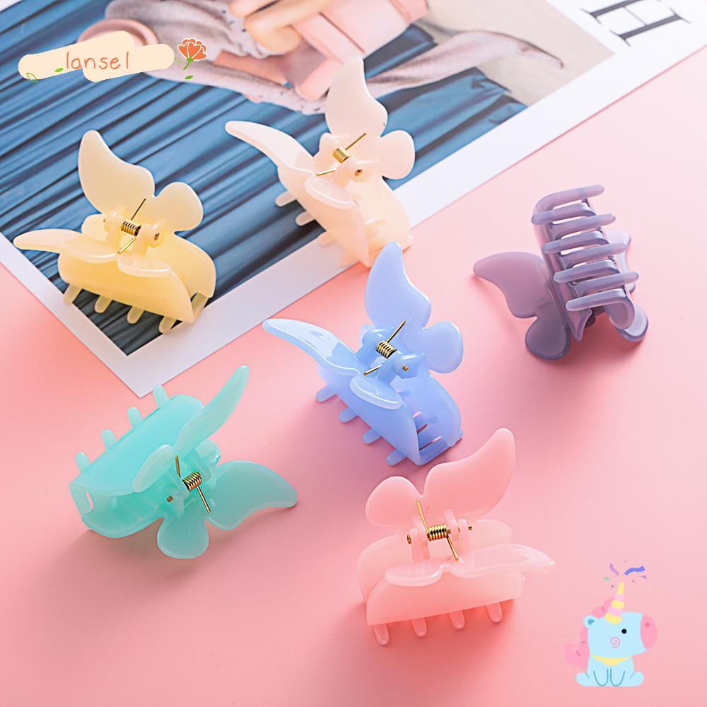 LANSEL Kẹp Tóc Càng Cua Bằng Acrylic Mỏng Phong Cách Vintage