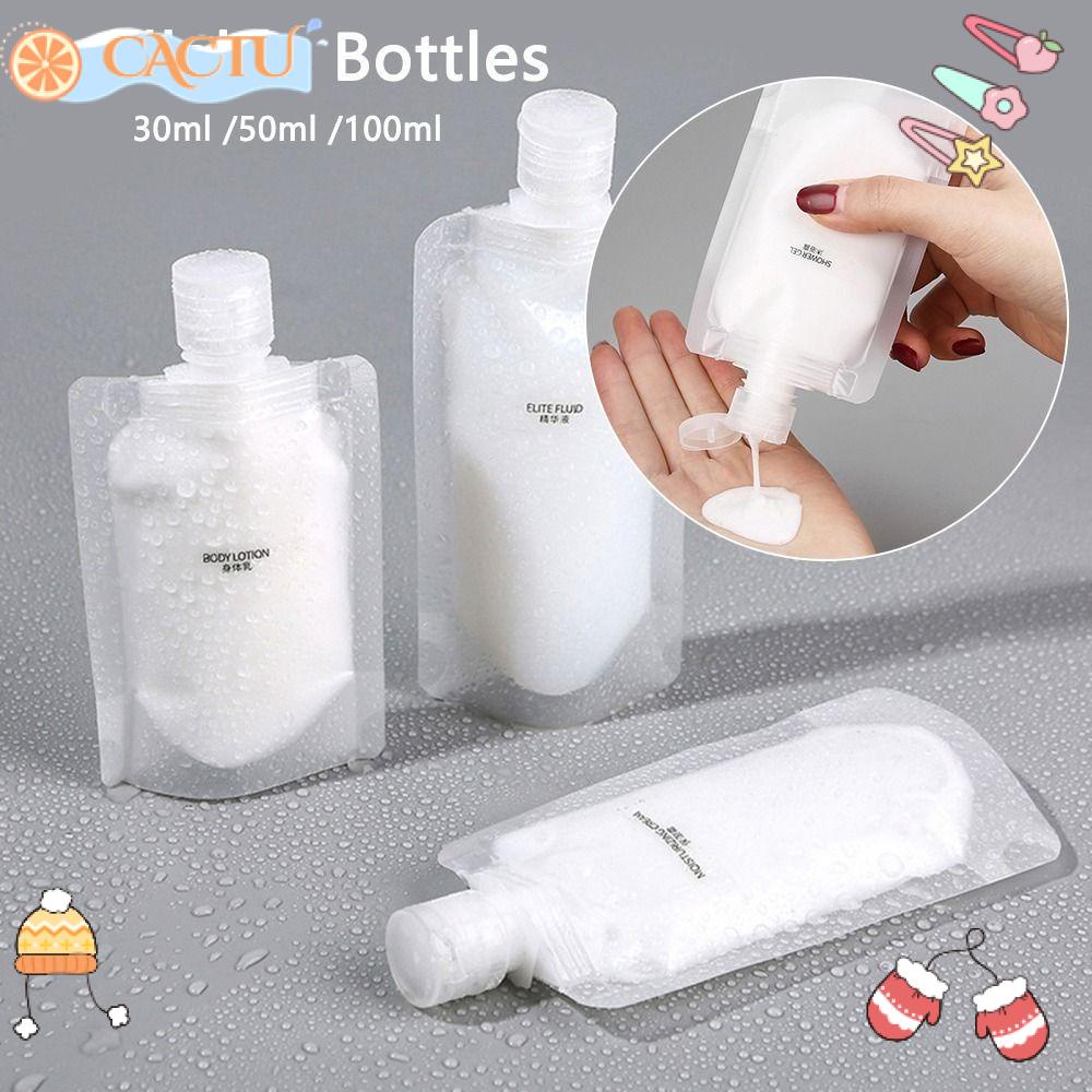 CACTU Túi Đựng Chai Sữa Tắm Trong Suốt Tiện Dụng