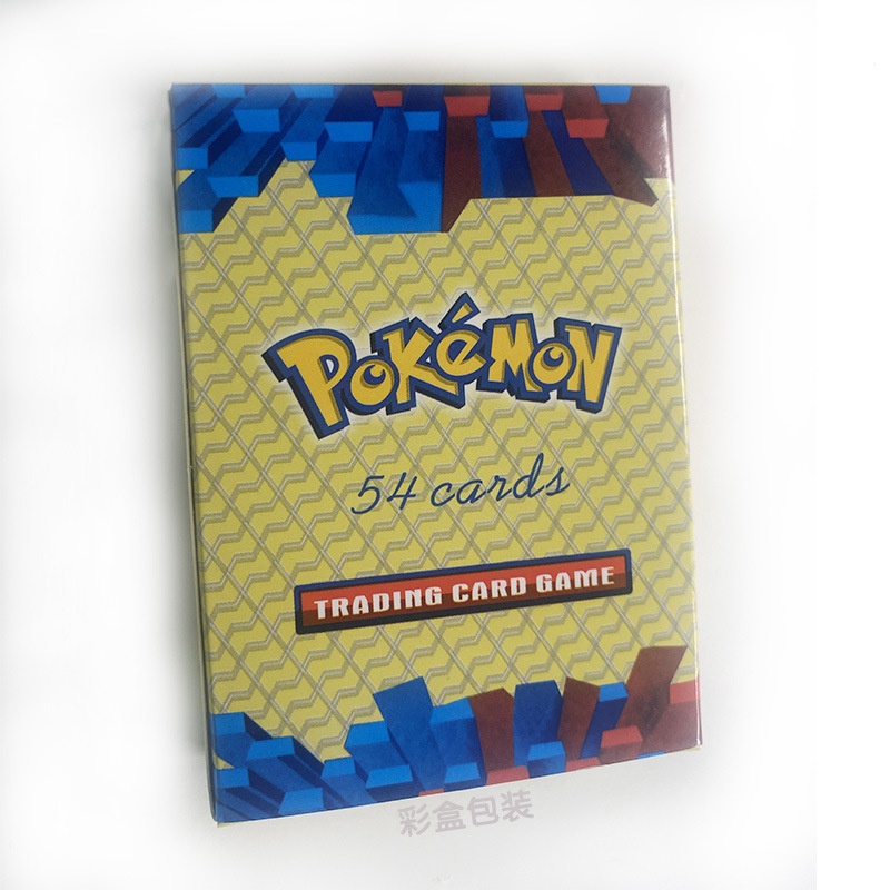 Bộ 54 pokemon thẻ vàng charizard thẻ trò chơi phiên bản tiếng Anhvàng quà tặng sinh nhật đồ chơi trẻ em