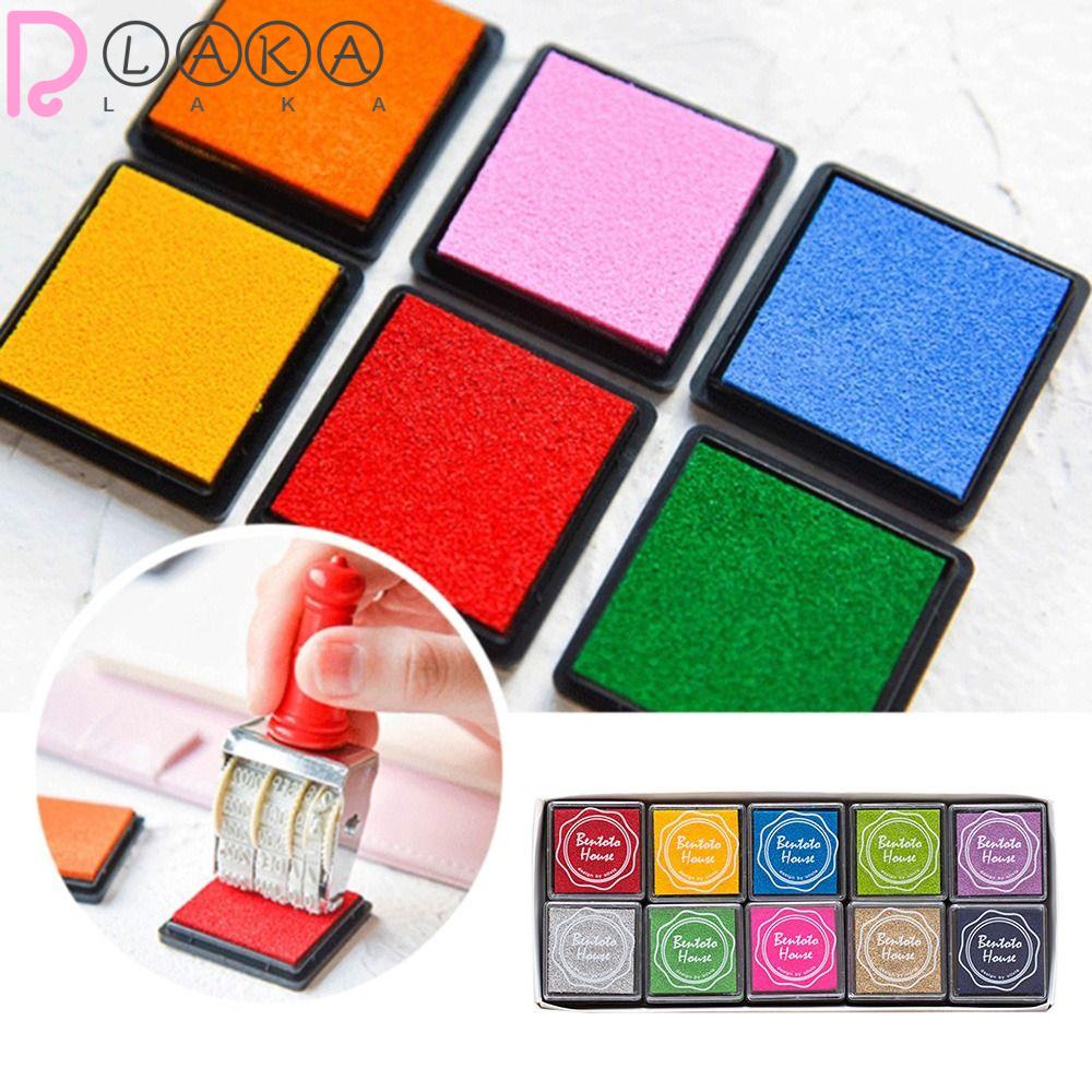 LAKAMIER Bộ 20 Thẻ Cao Su In Dấu Vân Tay Nhiều Màu Sắc