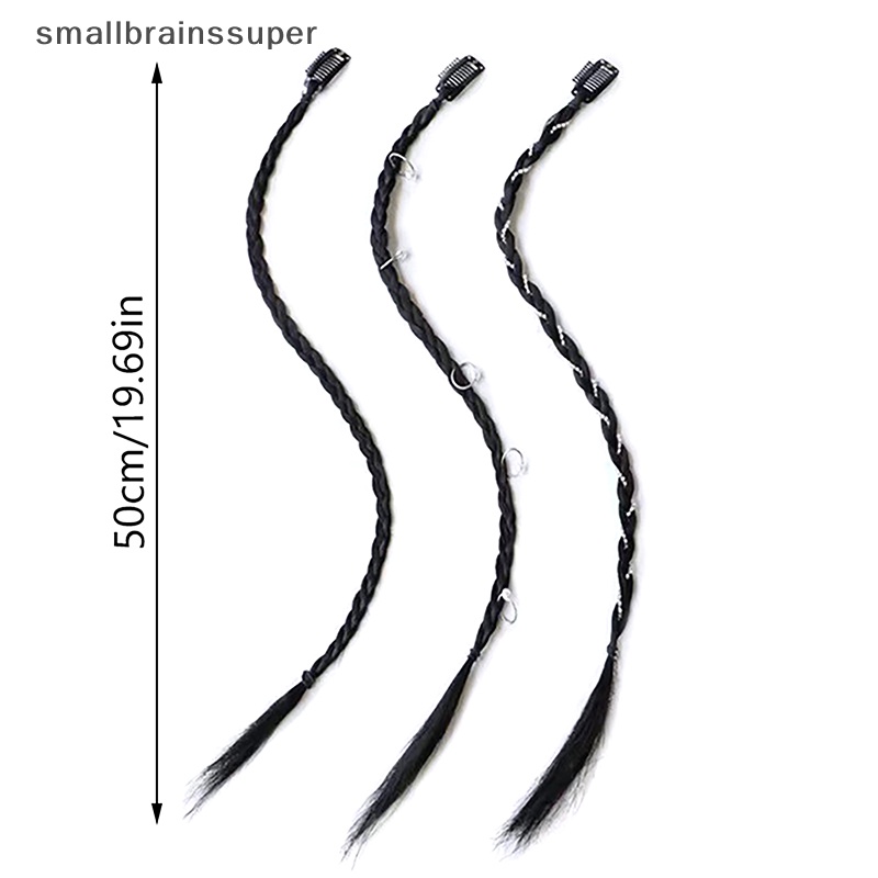 Smallbrainssuper Y2K Tóc Giả Thắt Bím Thời Trang Cá Tính Không Để Lại Dấu Vết Dành Cho Nữ SBS