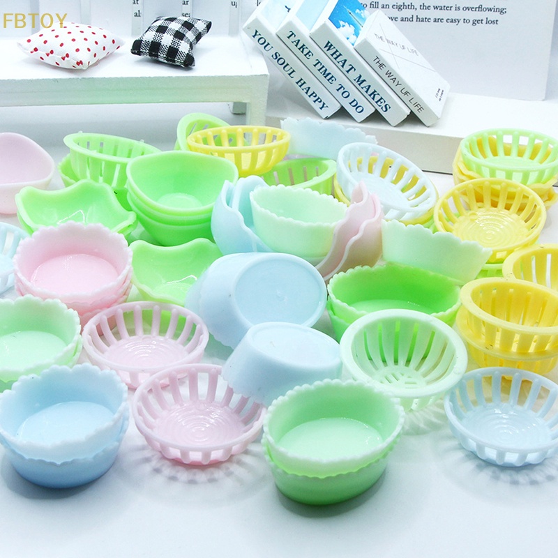 Set 5 Rổ Đựng Trái Cây Mini Trang Trí Nhà Búp Bê