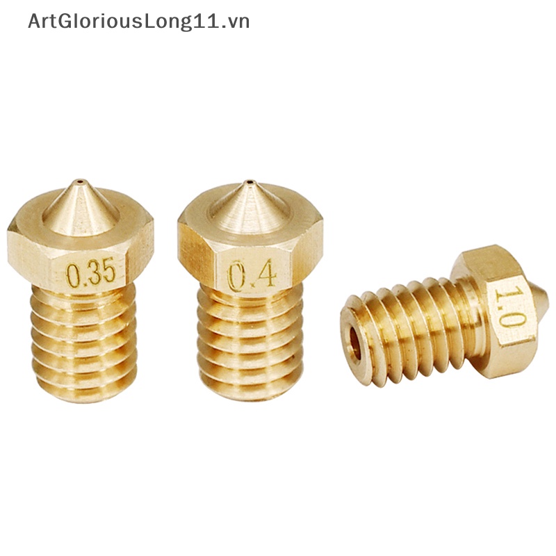 Vòi Phun ArtGloriousLong V5 V6 0.2 0.3 0.4 0.5 0.6 0.8 1.0mm M6 Dành Cho Máy In 3D