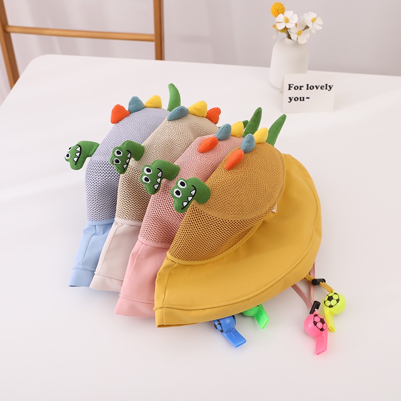 Mũ Tai Bèo Chống Nắng Cỡ Lớn Phối Lưới Thoáng Khí Thời Trang Mùa Hè Cho Bé Gái