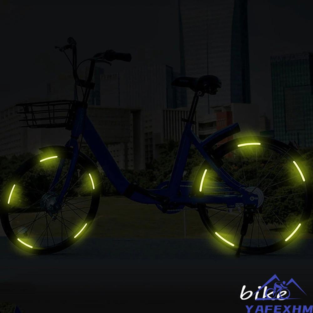 Bộ 20 Miếng Dán Phản Quang 90 * 7mm Trang Trí Viền Bánh Xe