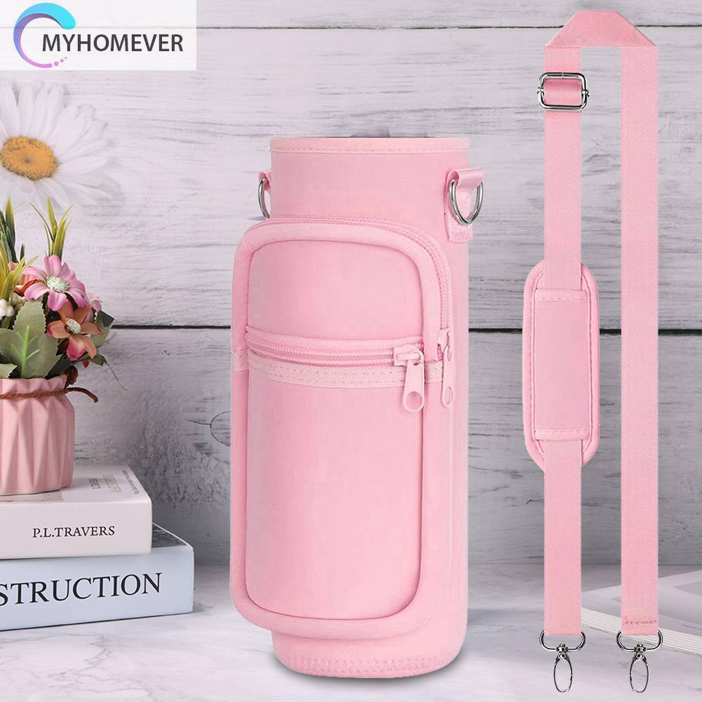 Túi Đựng Bình Nước 1000ML Bằng Cao Su Tổng Hợp Có Dây Đeo Vai Điều Chỉnh Đ