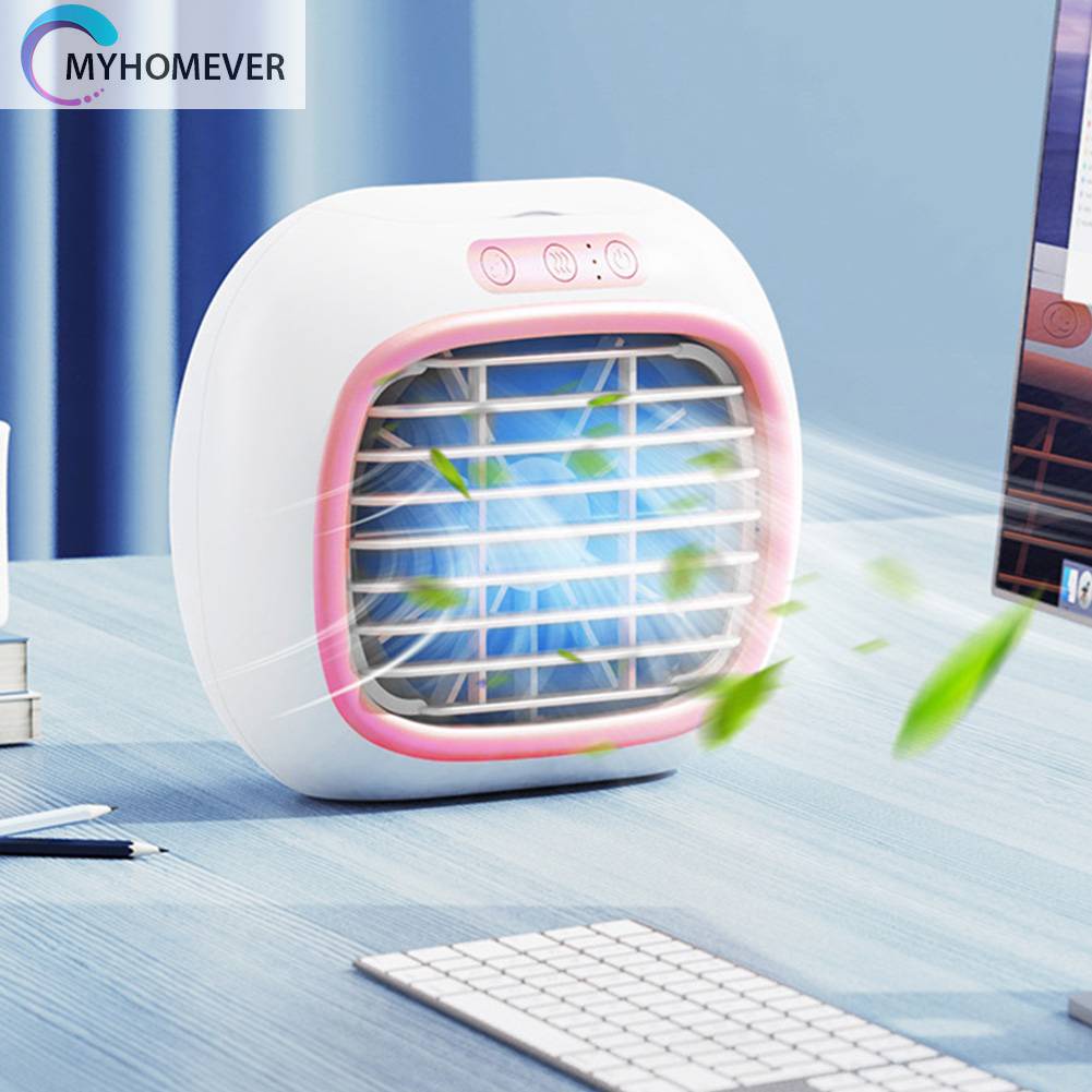 Quạt Điều Hòa Làm Mát 3 Tốc Độ Tích Hợp Đèn Ngủ 80ml