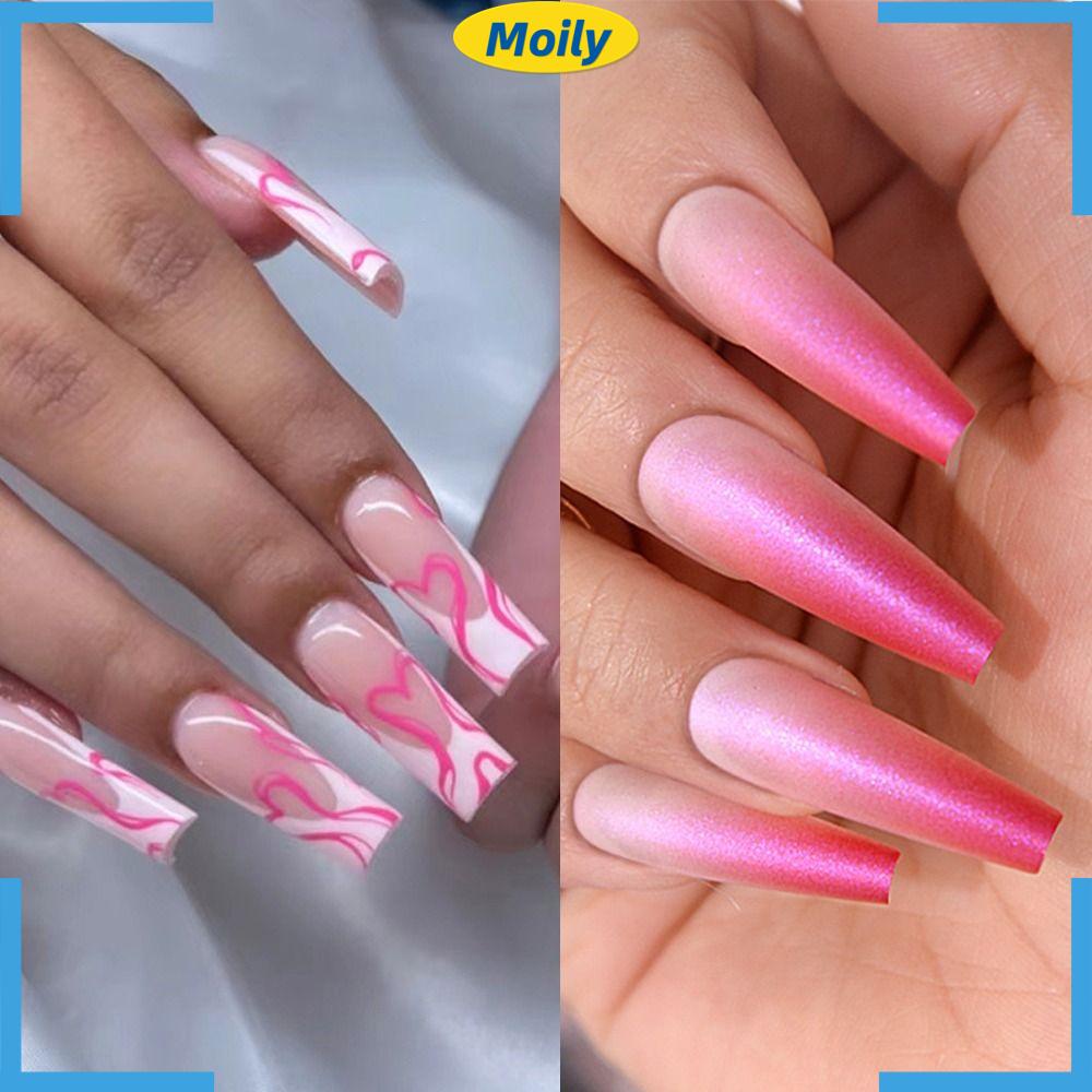 MOILYVN Set 24 Móng Tay Giả Có Thể Tháo Rời