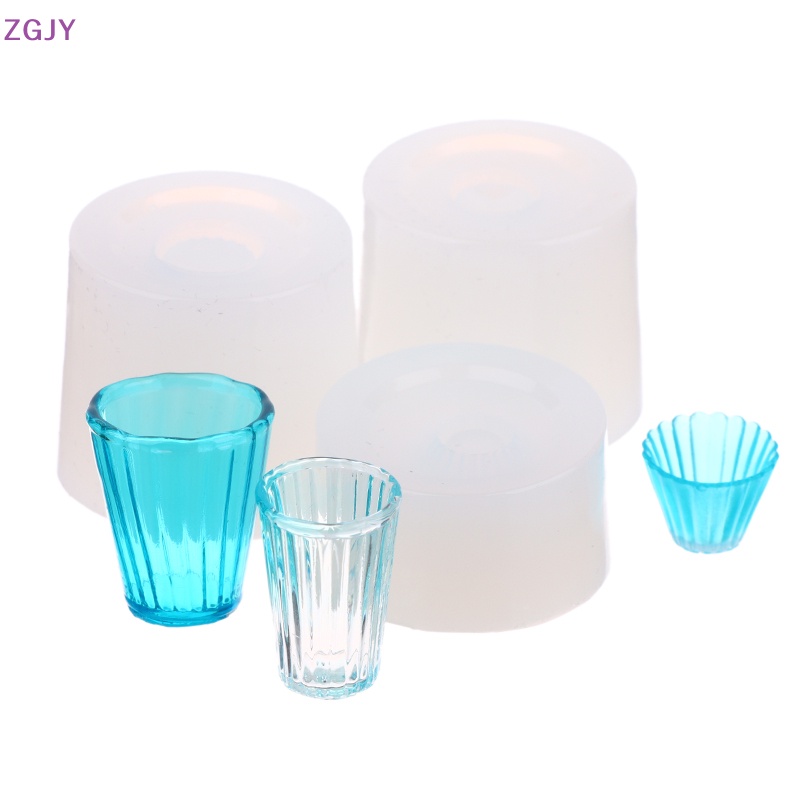 Khuôn Silicon Làm Ly Trà Sữa / Món Tráng Miệng Mini 1: 12 Độc Đáo Trang Trí Nhà Búp Bê Mới