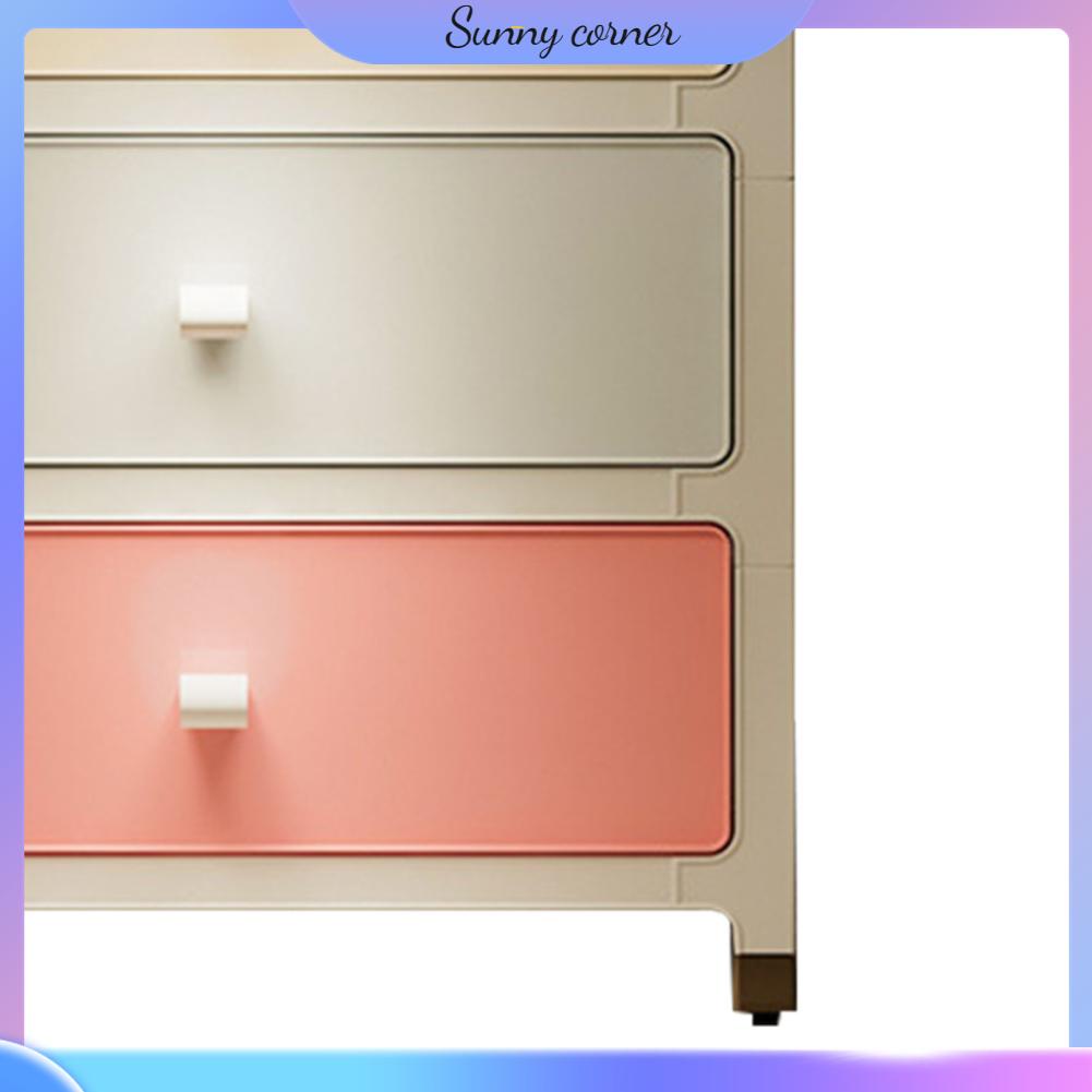 Sunny corner Có hàng sẵn Tủ lưu trữ gia đình PP Macaron Màu dung tích lớn ngăn kéo nhiều lớp cho văn phòng ngủ