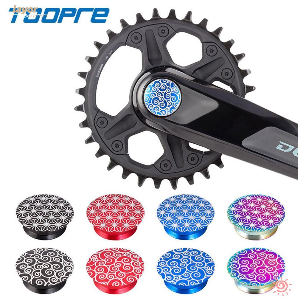 LAY Set 2 Nắp Đậy Trục Khuỷu Bằng Hợp Kim Nhôm Một Lỗ Dành Cho Xe Đạp Leo Núi