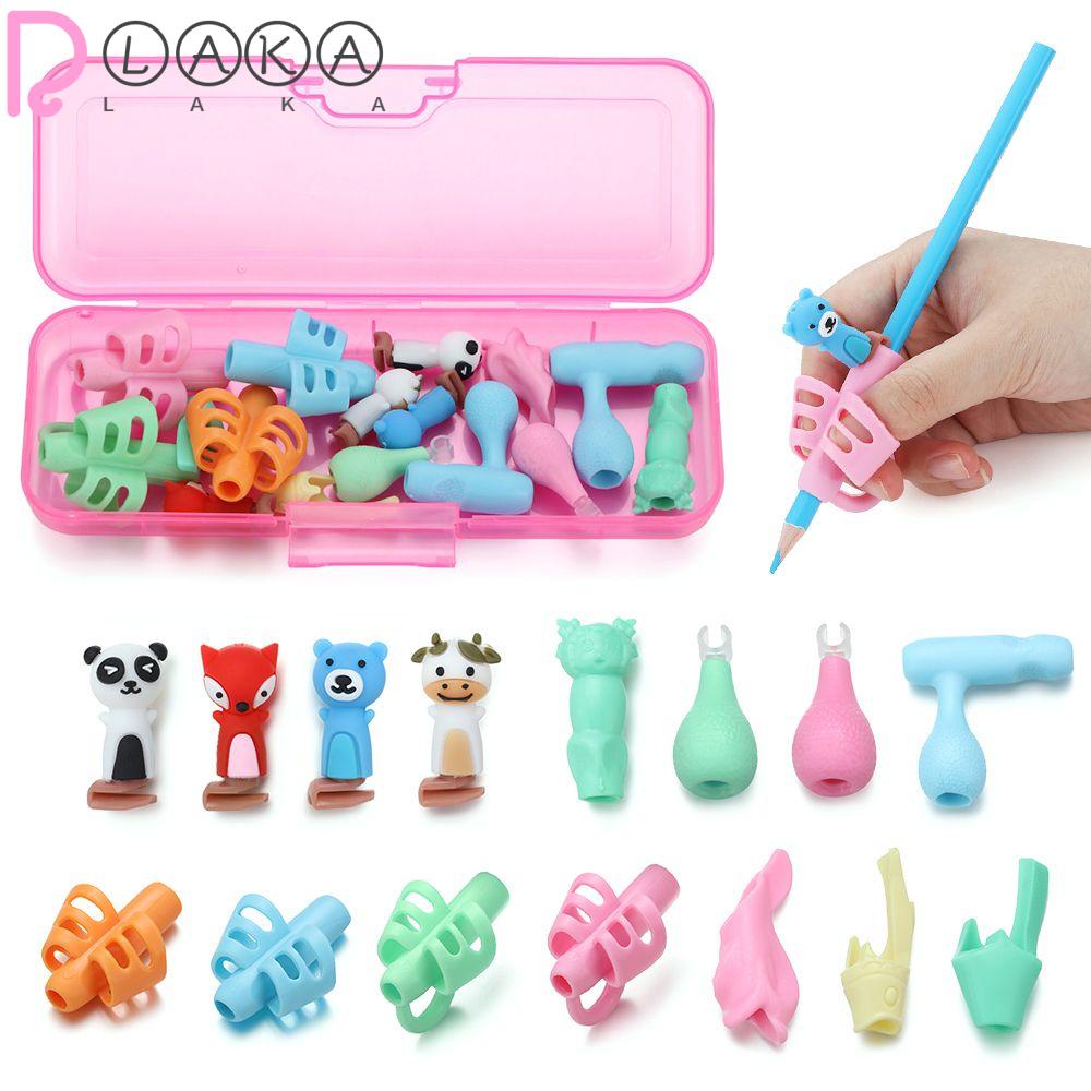 LAKAMIER Tay Cầm Gắn Bút Chì Viết Cho Trẻ Em